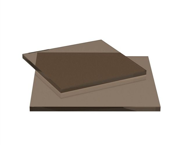 Поликарбонат Монолитный поликарбонат 10 мм (2,05 х 1,525м, бронза йод)
