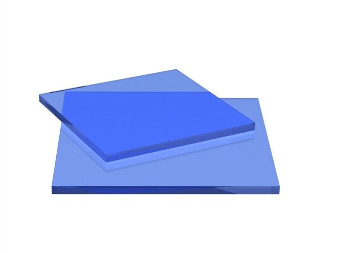 Монолитный поликарбонат Монолитный поликарбонат 4 мм (2,05 х 1,525м, синий)